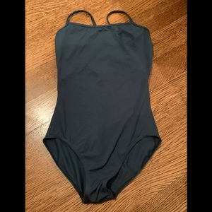 Bloch Hunter Green Camisole Leotard Adult Small.